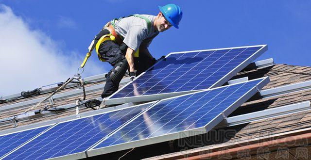美國公司流行屋頂安裝太陽能電池板