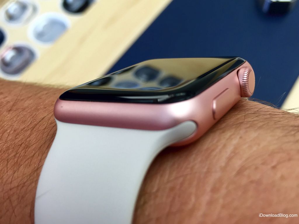 金色和玫瑰金色運(yùn)動(dòng)版新蘋果Apple Watch圖賞