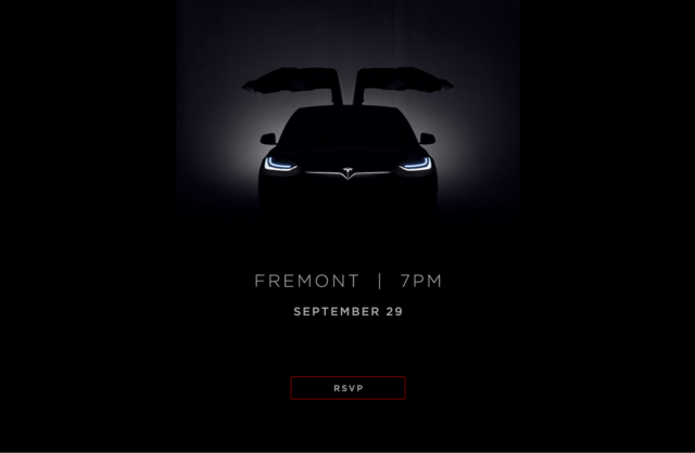 特斯拉的新車終于要來(lái)了 9月29日推新版Model X