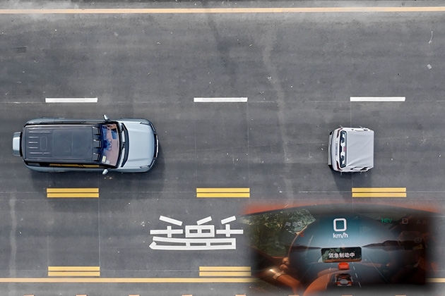 比亞迪AEB系統(tǒng)測試視頻被曝光 實現(xiàn)130km/h制動并剎停