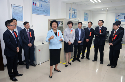 中央政治局委員、國務院副總理劉延東視察清華大學