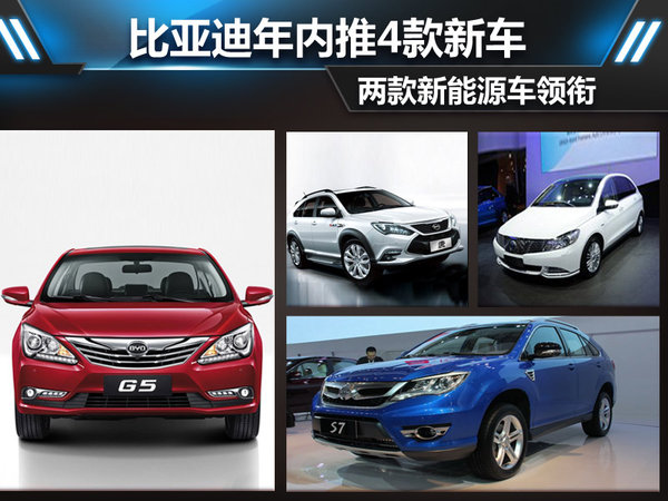 比亞迪年內推4款新車 兩款新能源車領銜