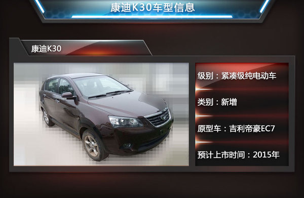吉利帝豪A級車-換標(biāo)康迪 打造純電動車 吉利帝豪A級車-換標(biāo)康迪 打造純電動車