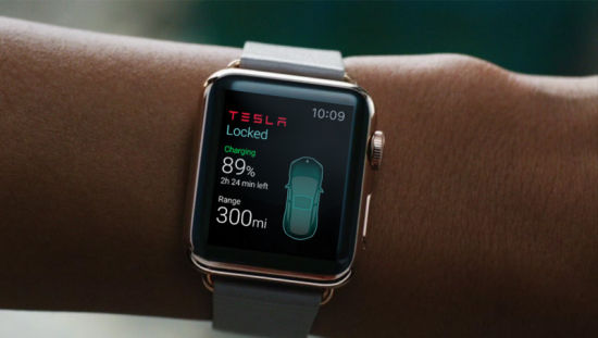 特斯拉Apple Watch應用亮相，可控制車鎖空調(diào)