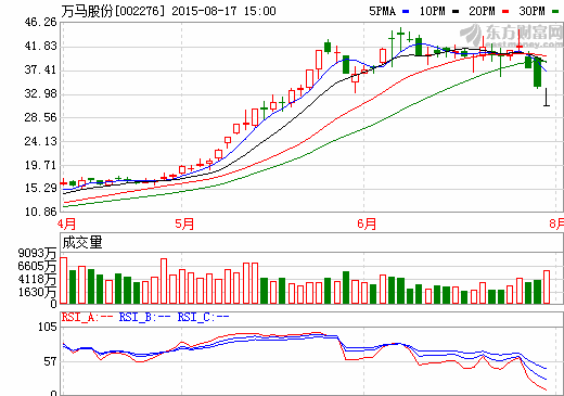 萬(wàn)馬股份擬溢價(jià)定增 募資12.5億加碼新能源新材料
