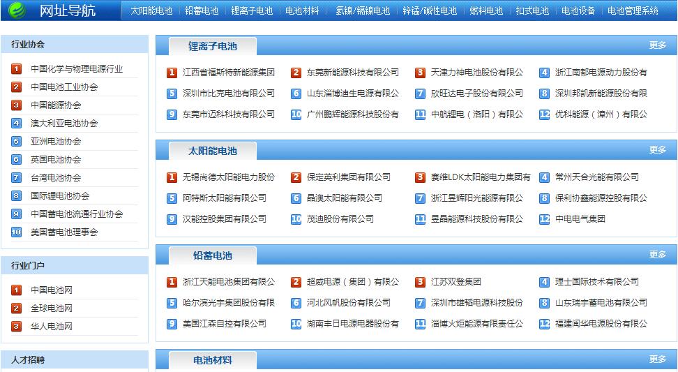 中國電池網(wǎng)推出電池產(chǎn)業(yè)鏈“搜索風(fēng)云榜”和“品牌榜”