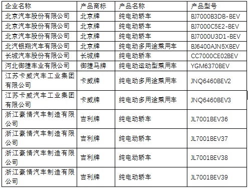 純電動轎車/乘用車