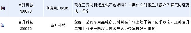 當升科技