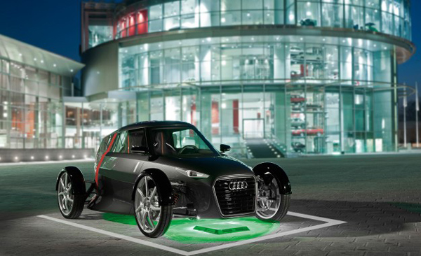 奧迪聯(lián)合WiTricity開發(fā)的能夠進(jìn)行無線充電的Urban Concept概念車