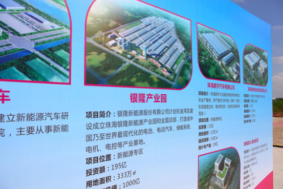 再拓版圖 銀隆投資逾195億元打造新能源產業園和全國總部 再拓版圖 銀隆投資逾195億元打造新能源產業園和全國總部