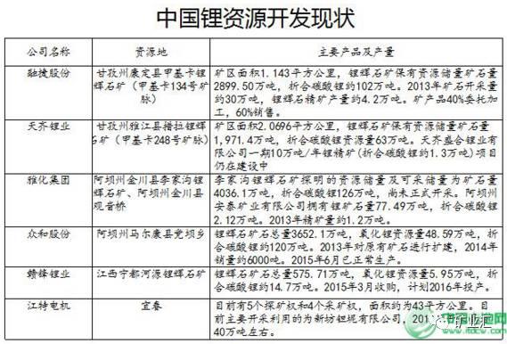 站在新能源車風口上 鋰繼鈷之后成為國家戰略資源香餑餑？