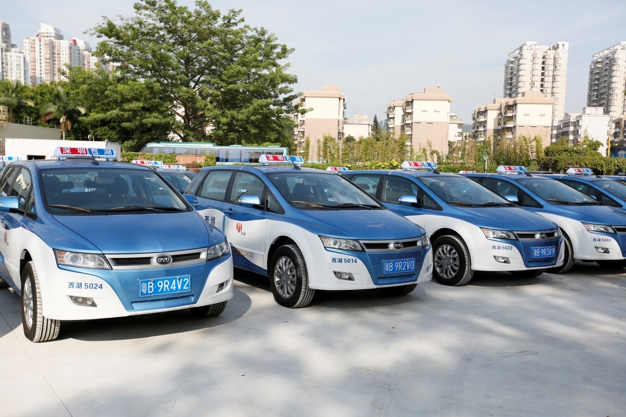 推進(jìn)全面電動化 深圳西湖股份采購3191臺比亞迪純電動出租車