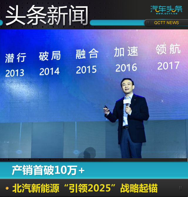 產(chǎn)銷首破10萬(wàn)+，北汽新能源“引領(lǐng)2025”戰(zhàn)略起錨