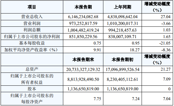 國(guó)軒高科2018年度主要財(cái)務(wù)數(shù)據(jù)和指標(biāo)（單位：元）