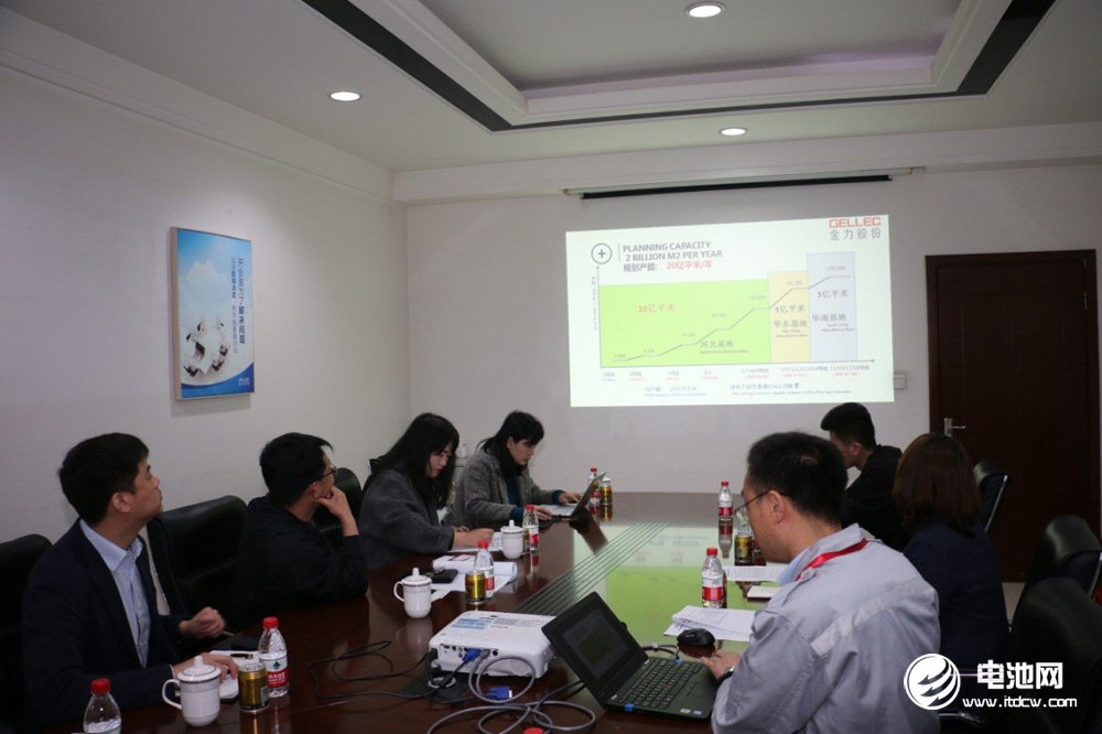 中國電池新能源產業鏈調研團一行與金力股份相關領導交流、座談