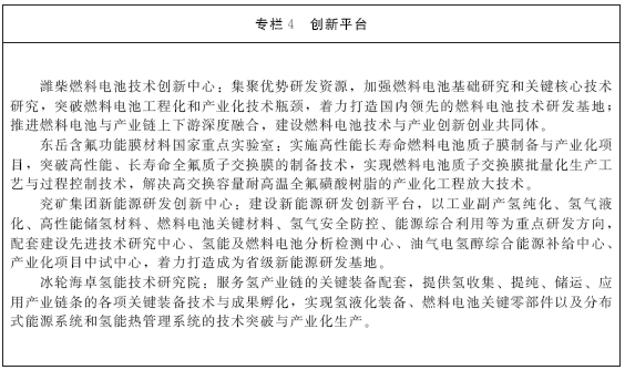《山東省氫能產業中長期發展規劃（2020-2030年）》
