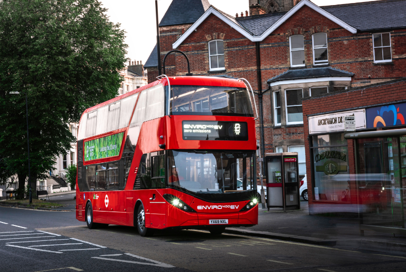 BYD ADL Enviro400EV純電動(dòng)雙層大巴 圖片來(lái)源：企業(yè)供圖