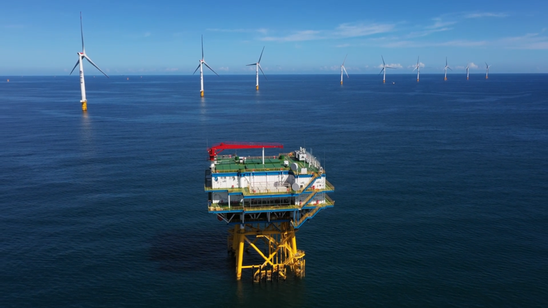 海上風電場  資料來源：三峽能源