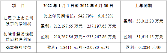 雅化集團2022年上半年業(yè)績預告
