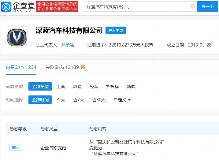 向高端新能源汽車(chē)品牌發(fā)展 長(zhǎng)安新能源更名為深藍(lán)汽車(chē)