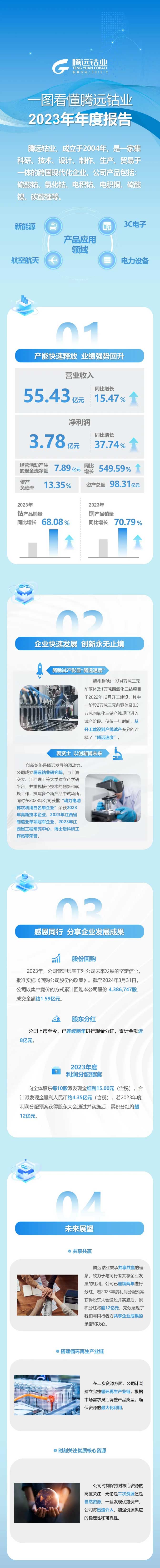 一圖看懂騰遠(yuǎn)鈷業(yè)2023年年度報告