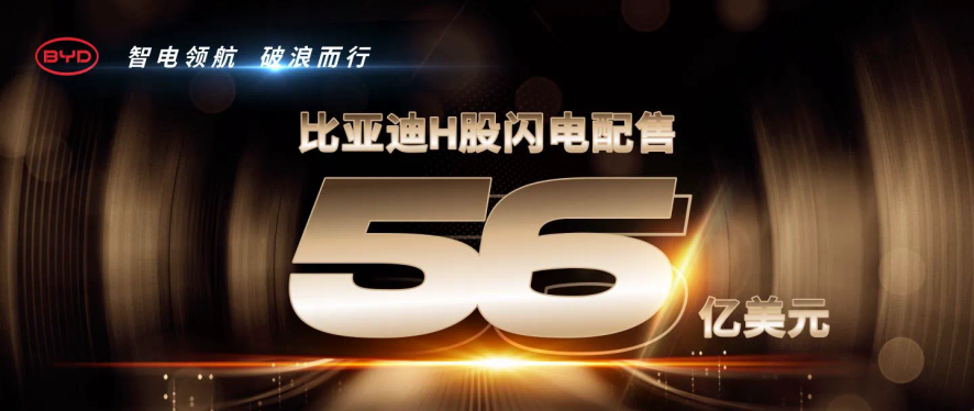 比亞迪H股閃電配售
